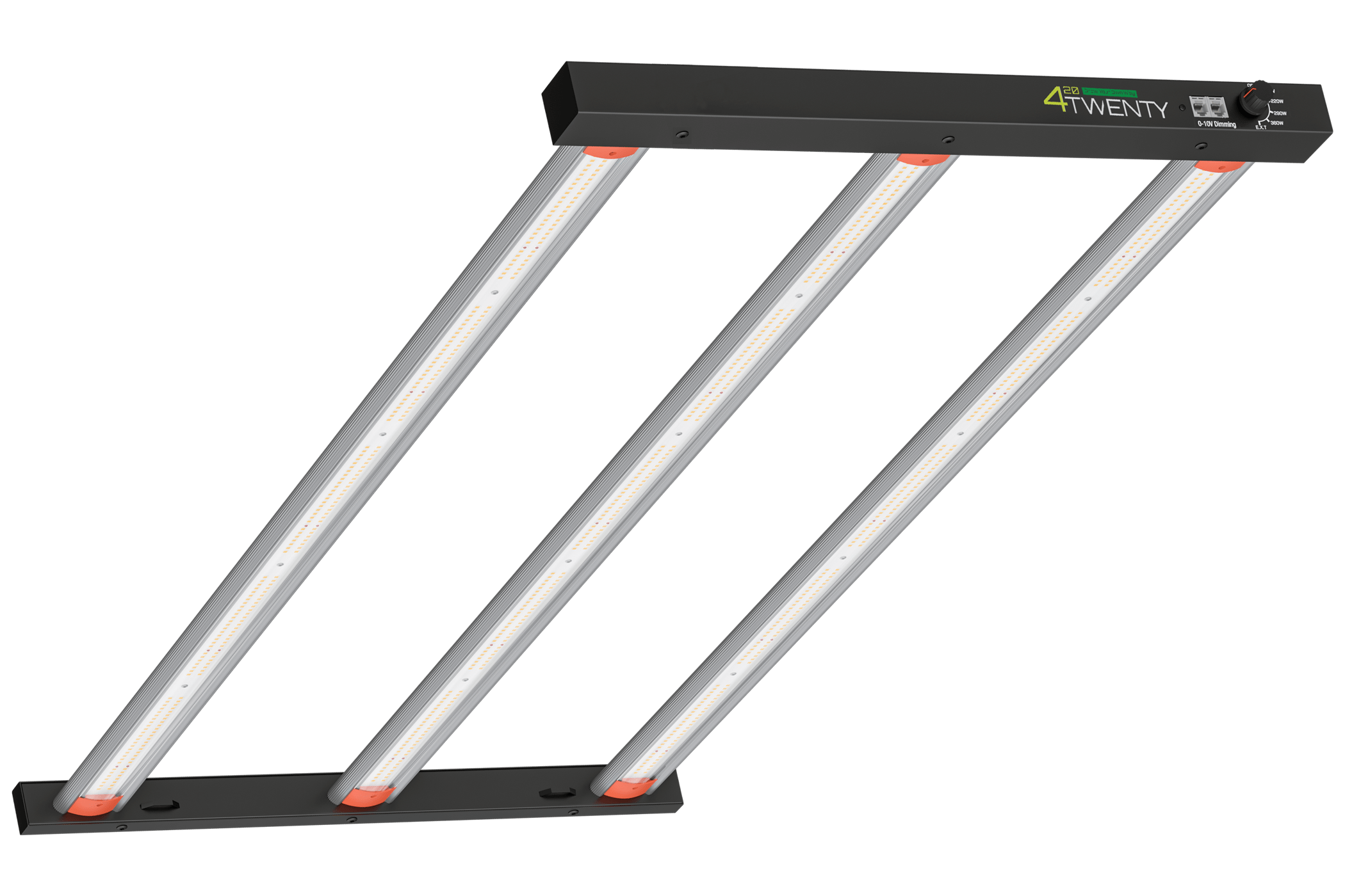 Langgerekte kweeklamp met 3 LED balken