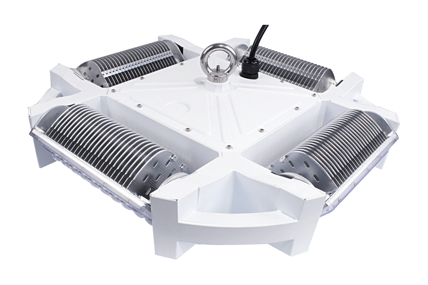 Achterzijde met ophangoog van 250W Spreader LED kweeklamp