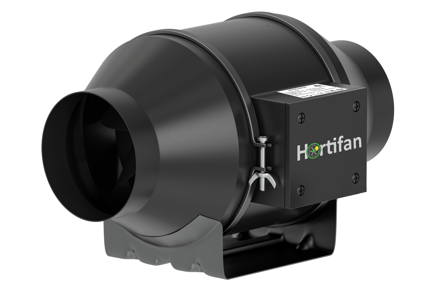 zwarte Hortifan inline ventilator