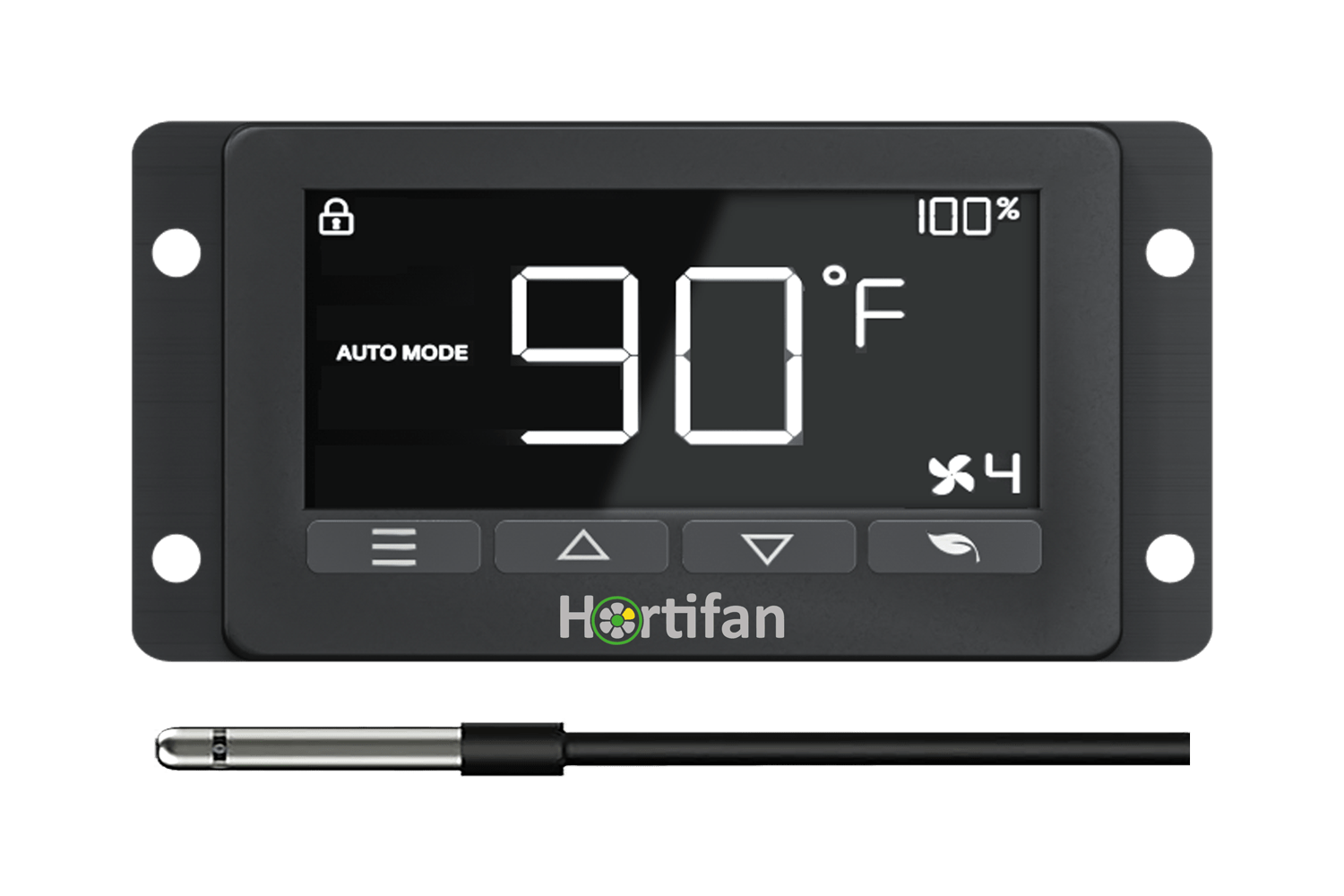 ventilator controller met sensor probe