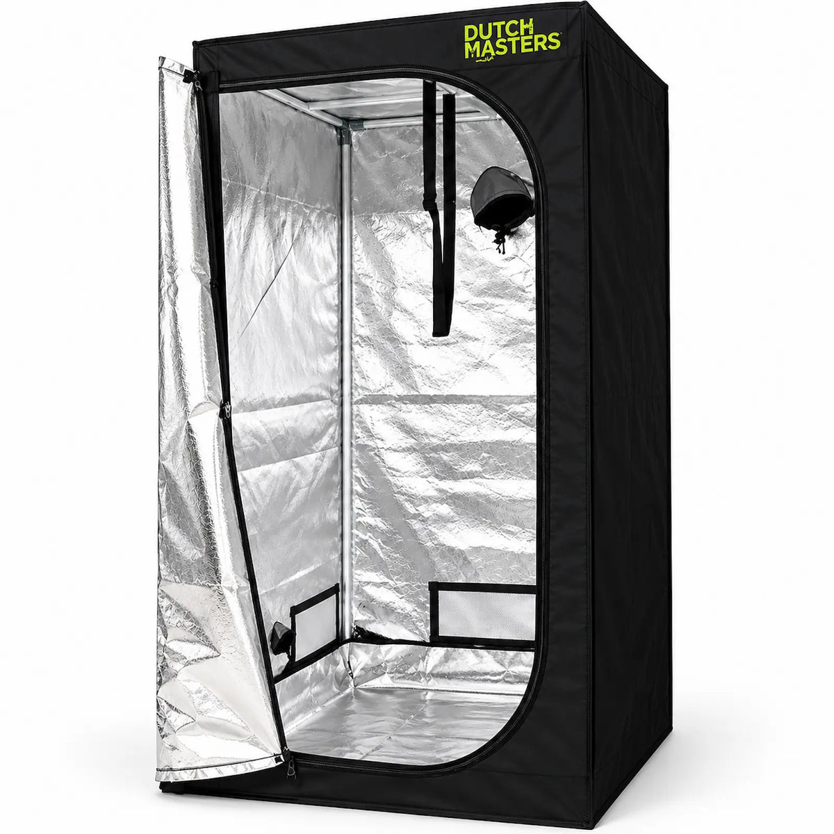Dutch Masters 100x100x200 cm kweektent met 600D tentdoek en 96% reflecterende binnenzijde.